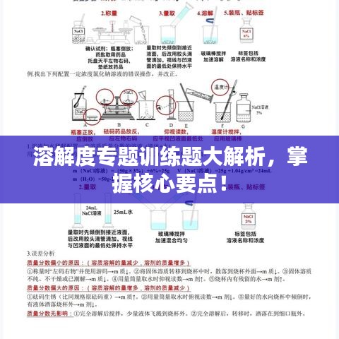 溶解度專題訓練題大解析，掌握核心要點！