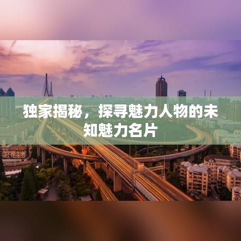 獨(dú)家揭秘，探尋魅力人物的未知魅力名片