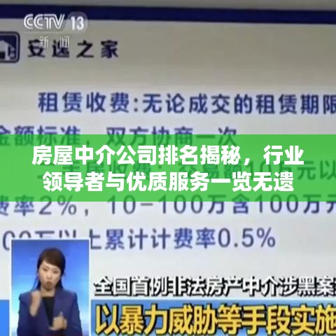 房屋中介公司排名揭秘，行業(yè)領(lǐng)導(dǎo)者與優(yōu)質(zhì)服務(wù)一覽無(wú)遺