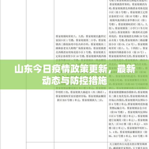 山東今日疫情政策更新，最新動態(tài)與防控措施