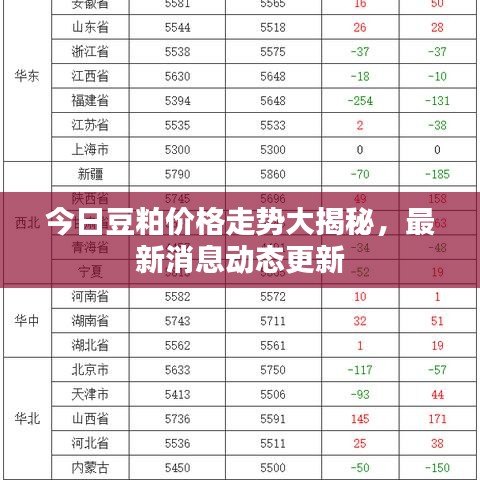 今日豆粕價(jià)格走勢(shì)大揭秘，最新消息動(dòng)態(tài)更新